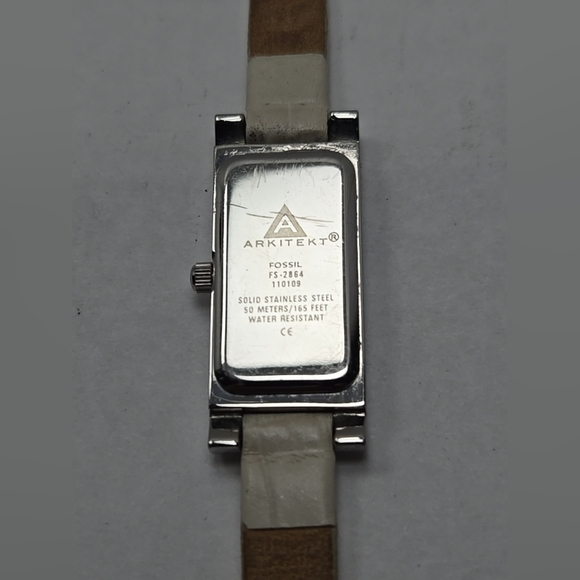 Fossil Arkitekt FS2864 Womens Quartz Watch New Battery Silver Tone MOP Dial main image 8